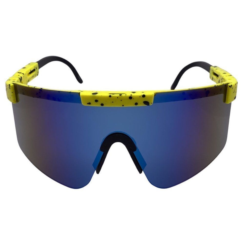 6161 | Yellow Sport Wrap Sunglasses
